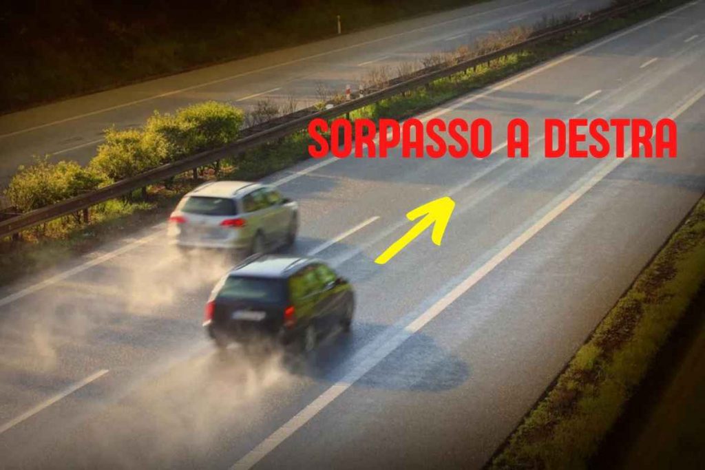 Sorpassare a destra è consentito dalla legge: la norma c’è e non la