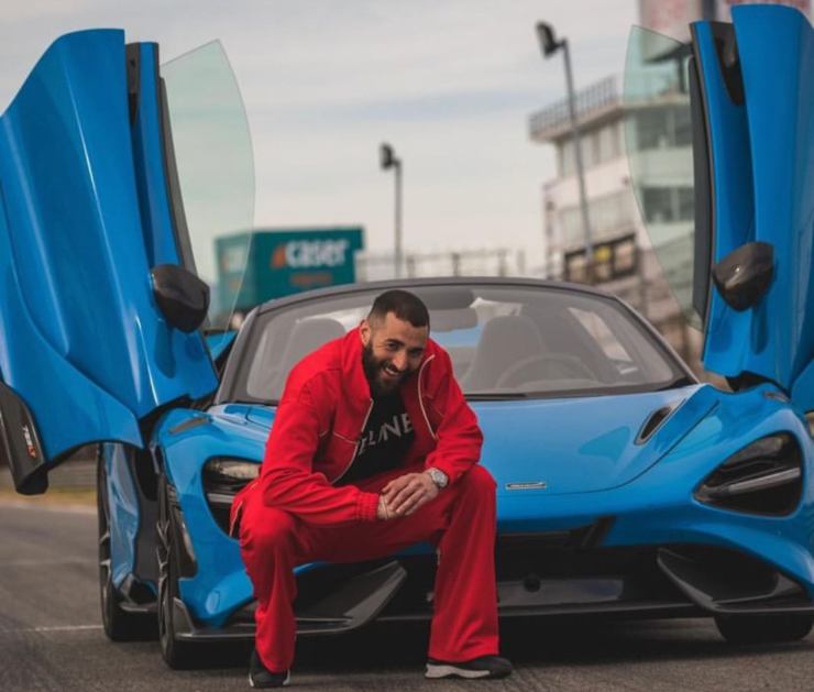 Benzema con McLaren 756 LT Spider