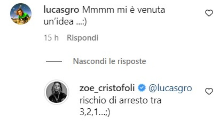 instagram zoe cristofoli