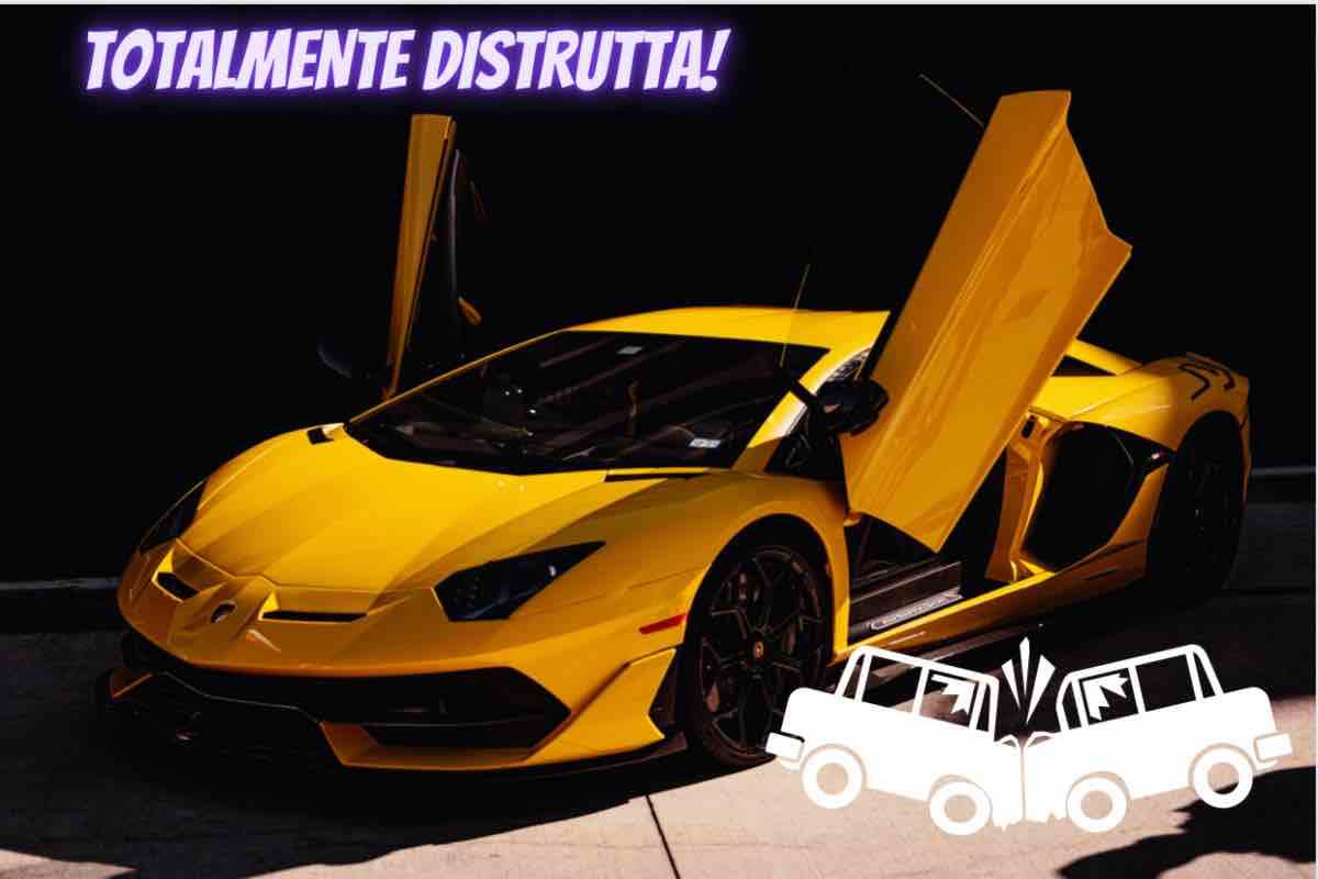 Supercar distrutta