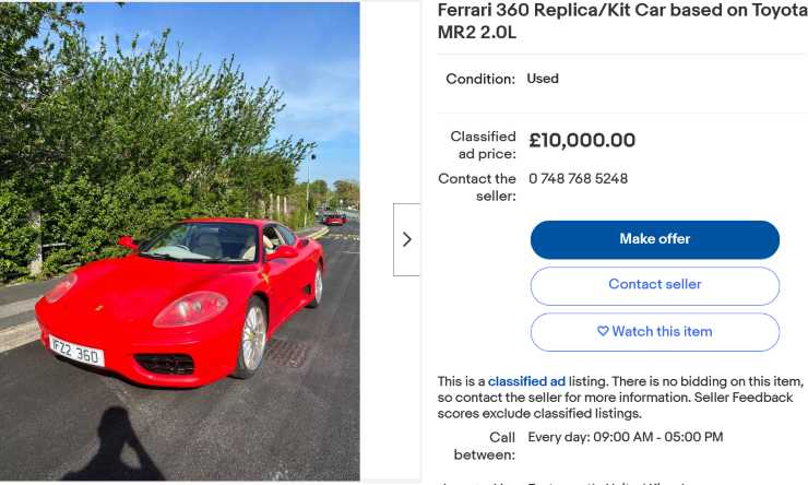 Ferrari 360 prezzo