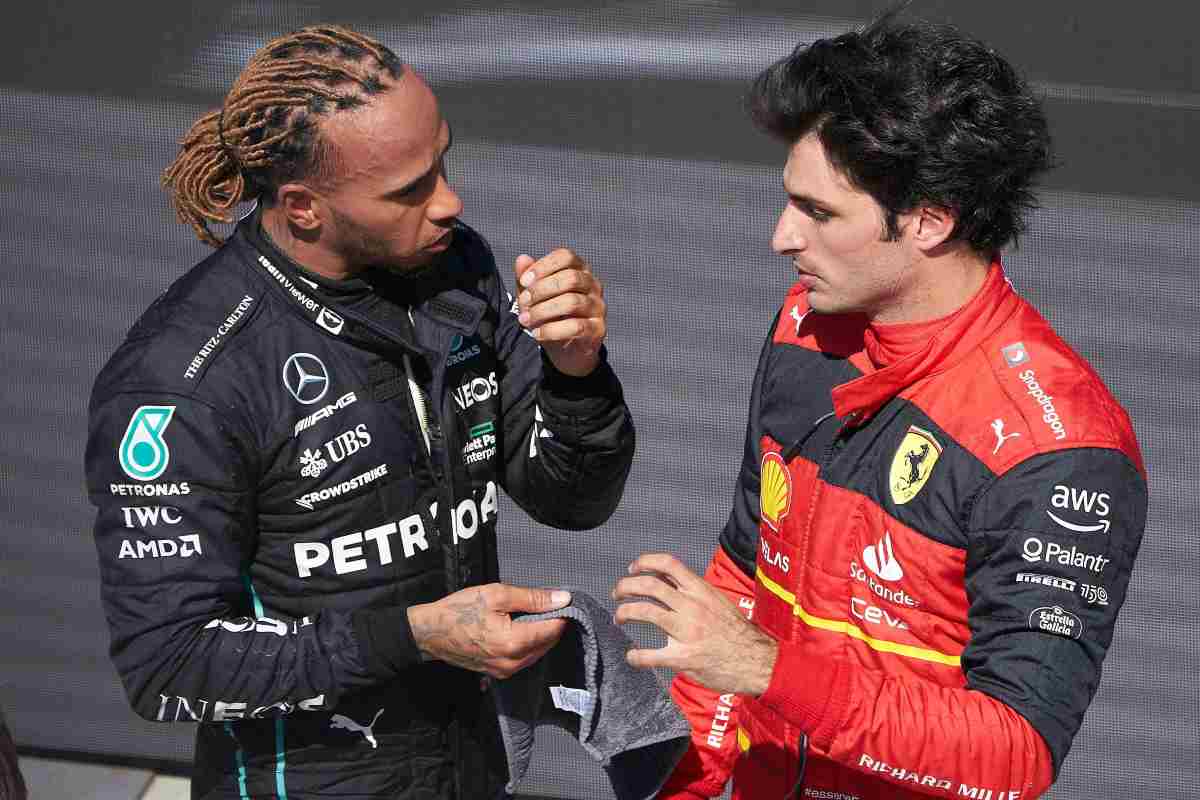 Hamilton e Sainz