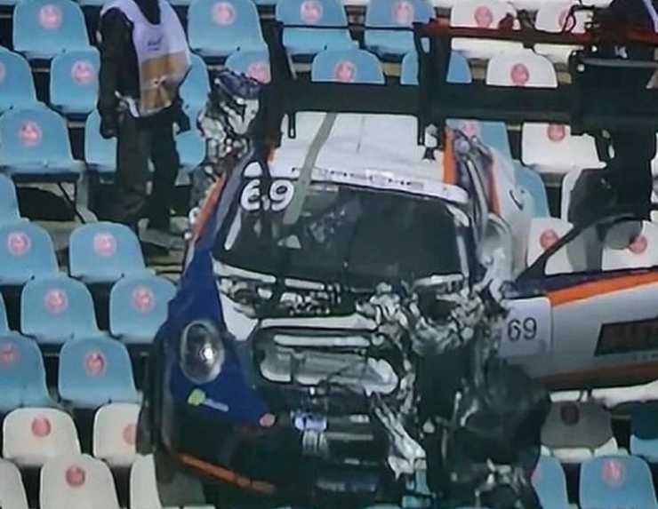 incidente porsche cup