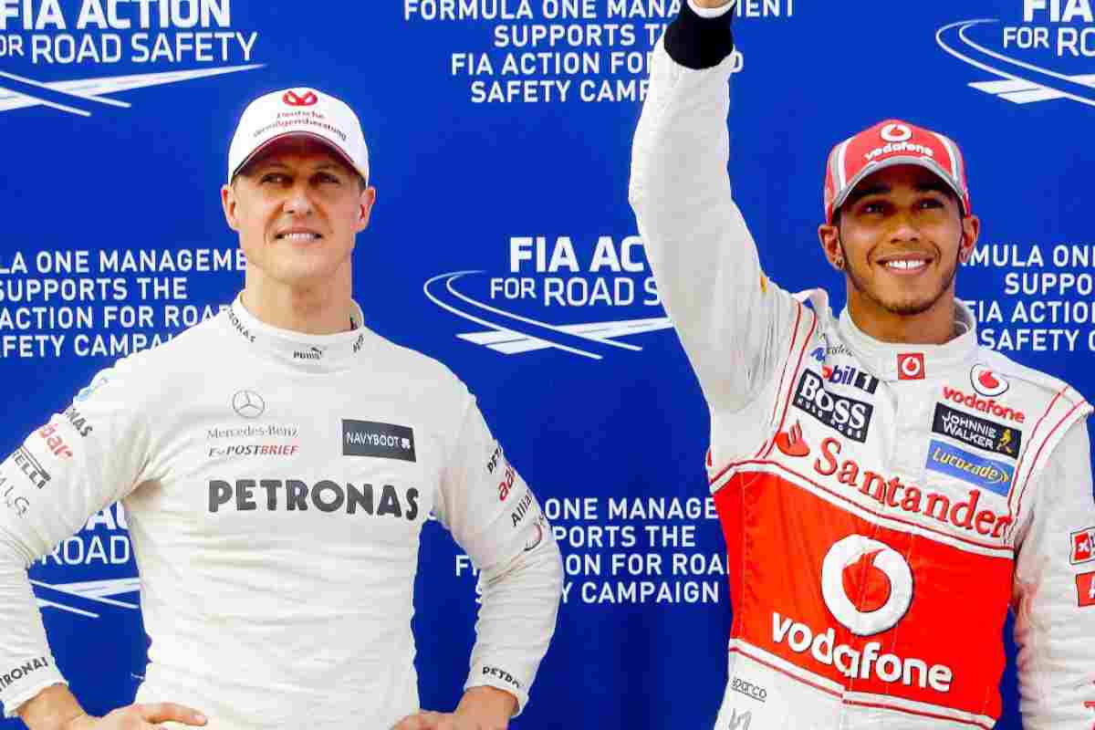 Il paragone tra Schumacher ed Hamilton