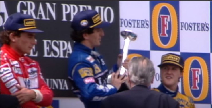 Perché è importante la foto del podio del GP di Spagna 1993