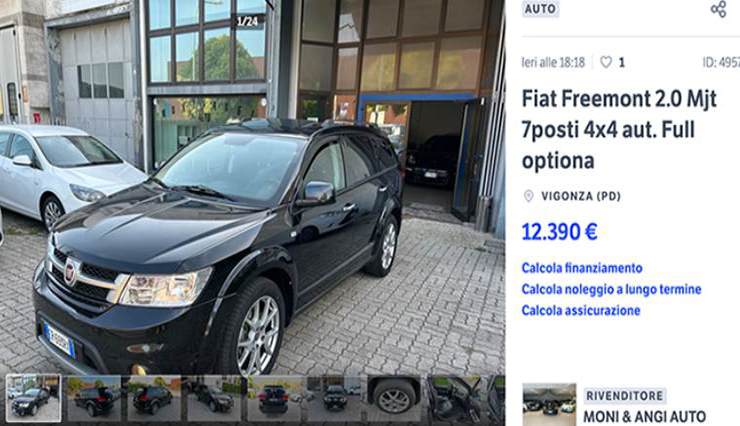 annuncio Fiat Freemont