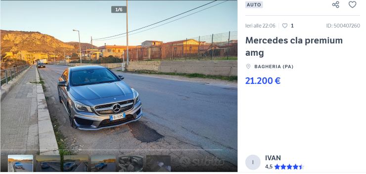 Mercedes CLA offerta