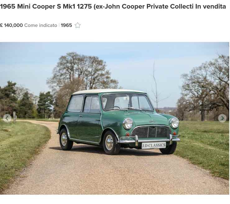 Mini Cooper prezzo ferrari