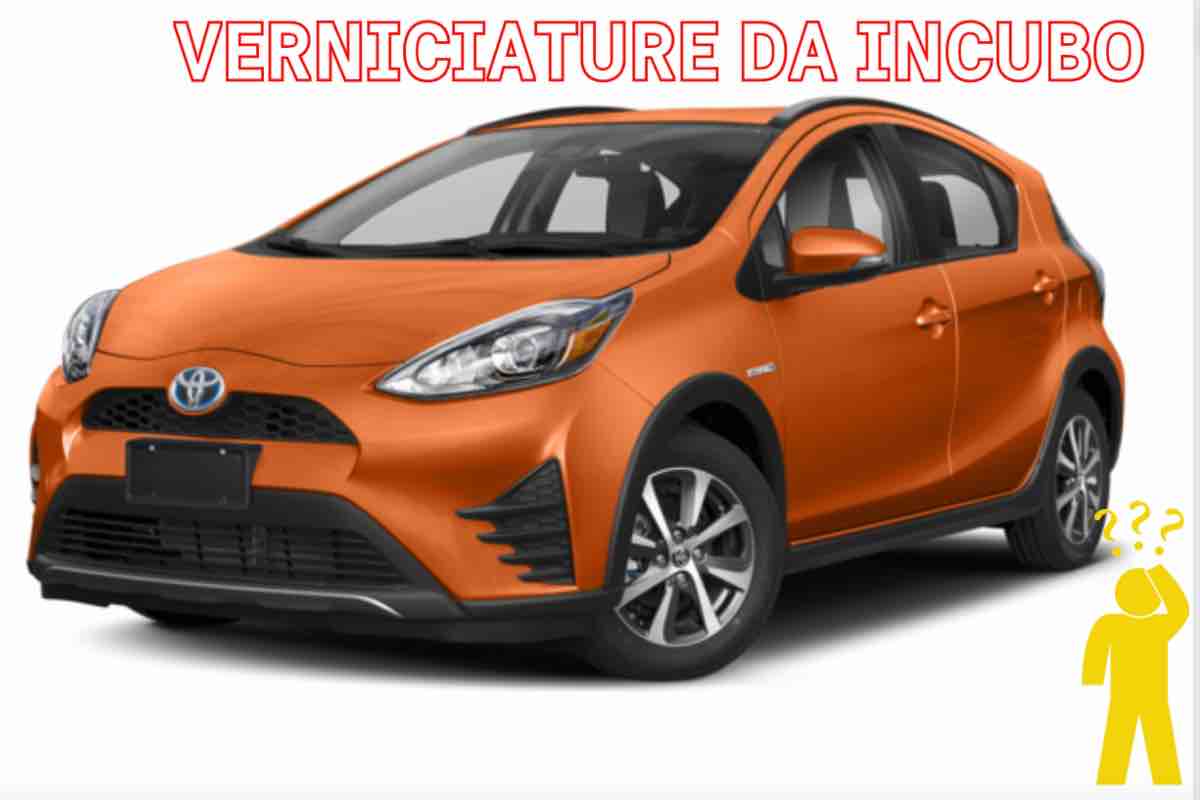 peggiori verniciature automobili