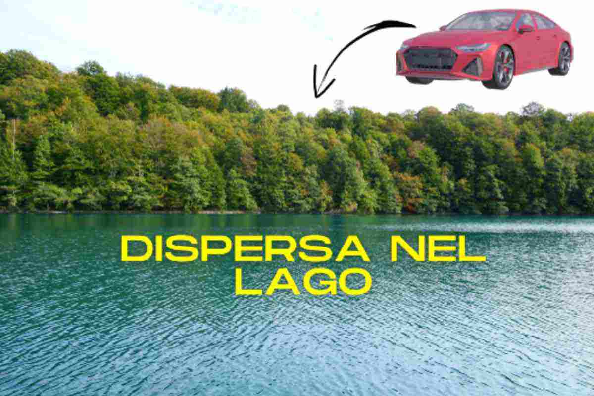 Auto lago dispersa