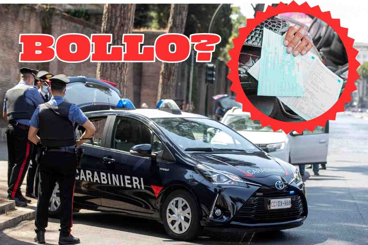 Bollo al posto di blocco