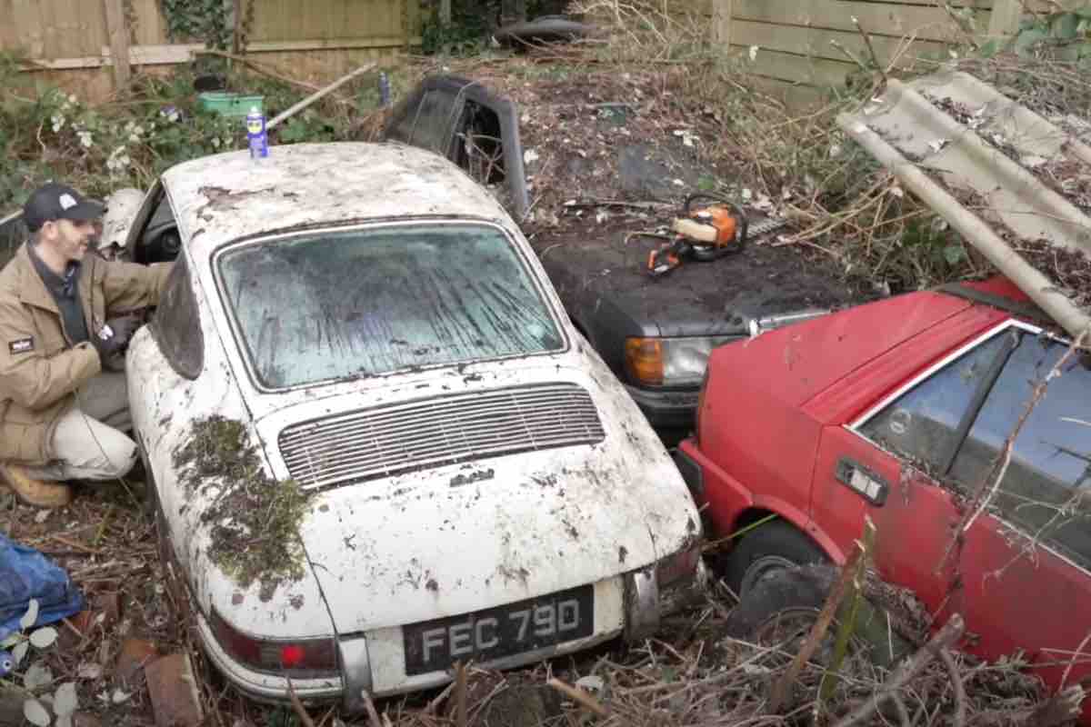 Un giardino degli orrori che nasconde auto da collezione