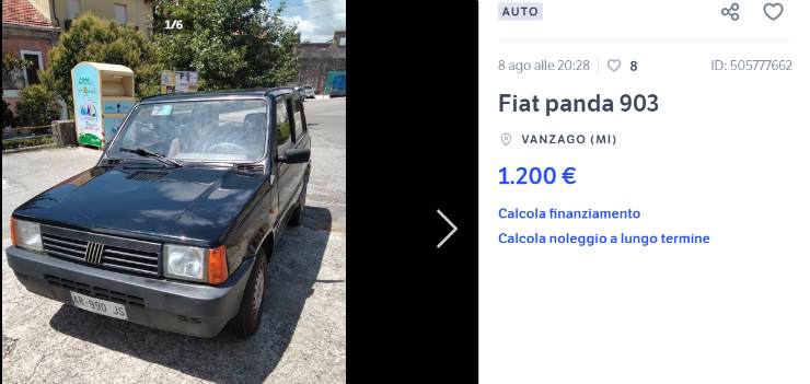 Fiat Panda, occasione unica