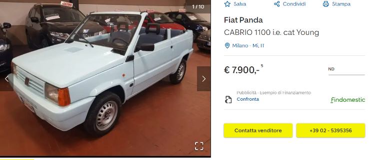 FIAT Panda, il modello più assurdo