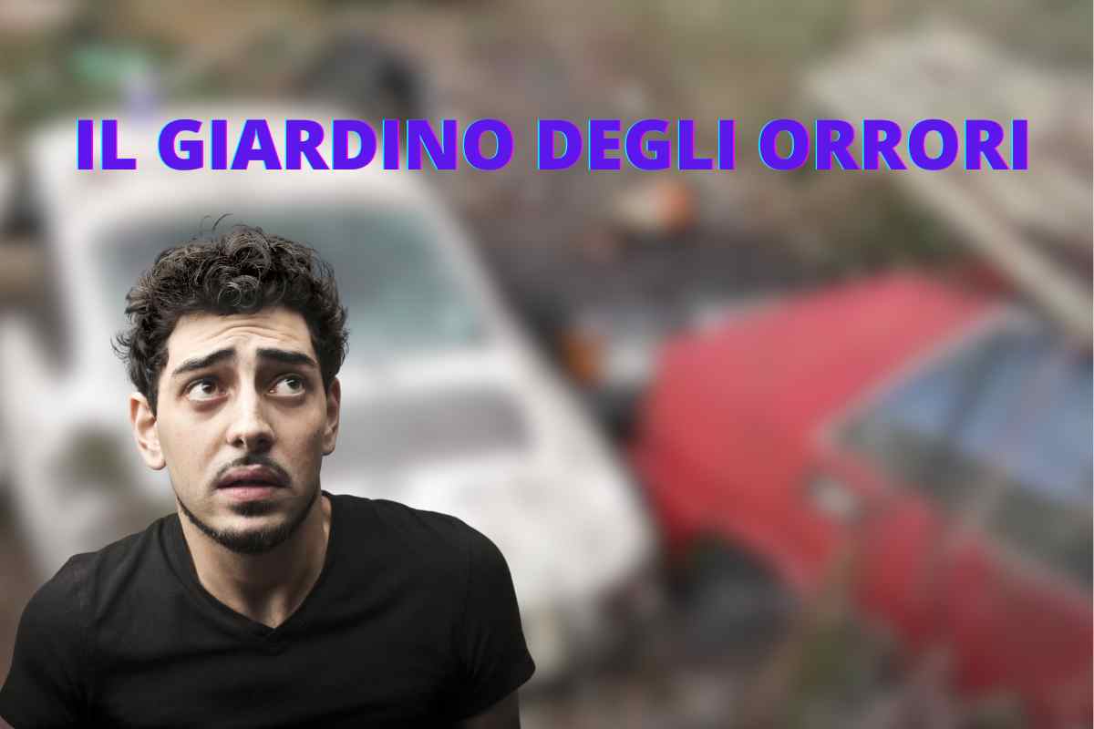 Un giardino degli orrori che nasconde auto da collezione