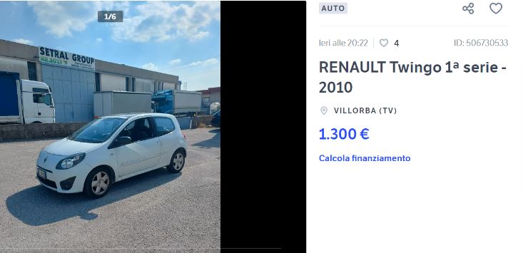 Renault Twingo basso prezzo