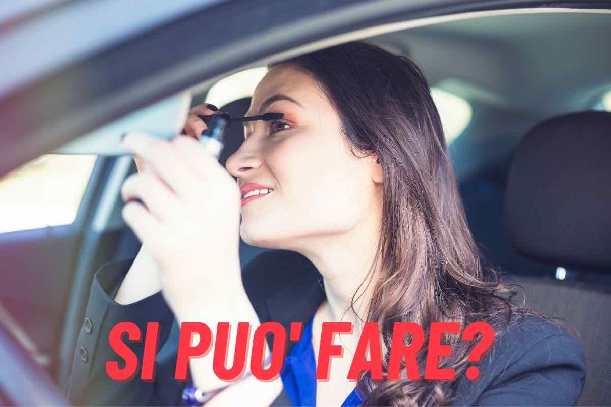 trucco in auto