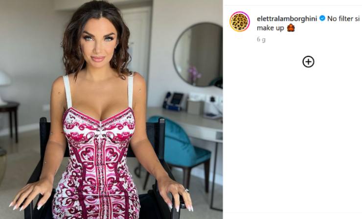 Elettra Lamborghini décolleté esplosivo