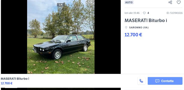 Maserati Biturbo i che occasione