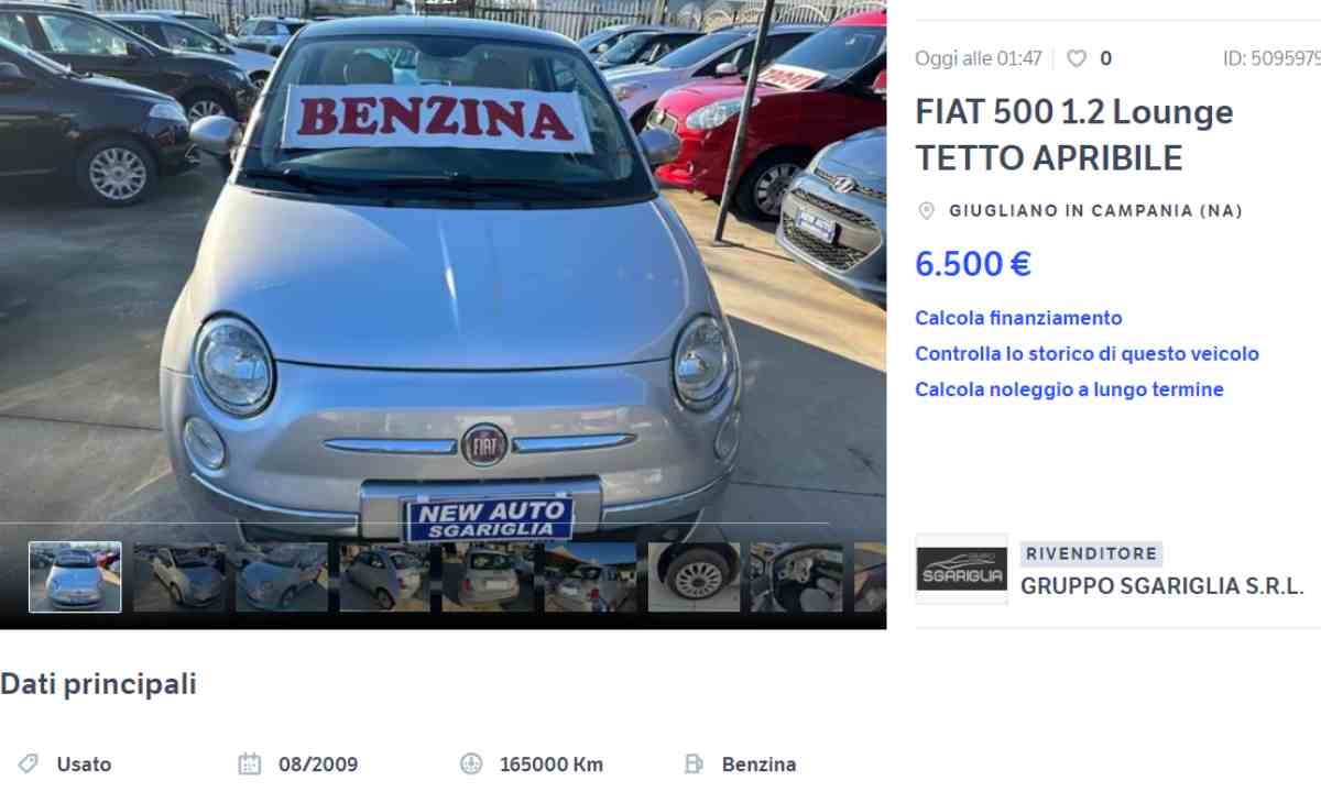 fiat 500 usata