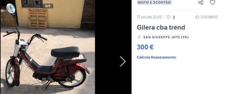 Gilera CBA Trend, il motorino a 300 Euro