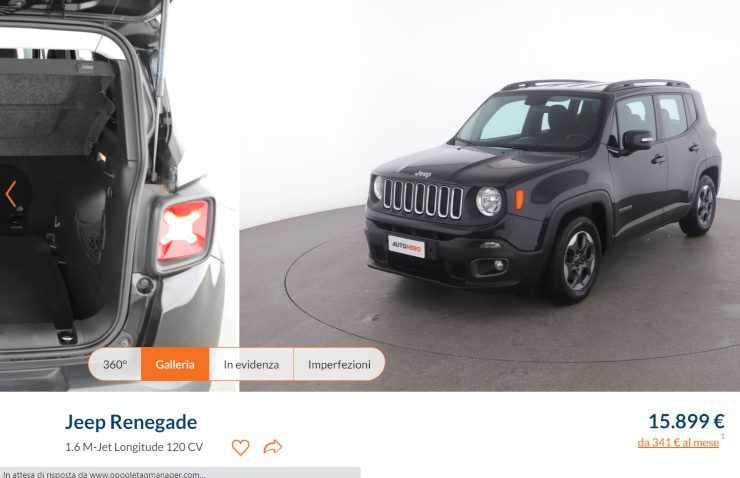 Jeep Renegade offerta