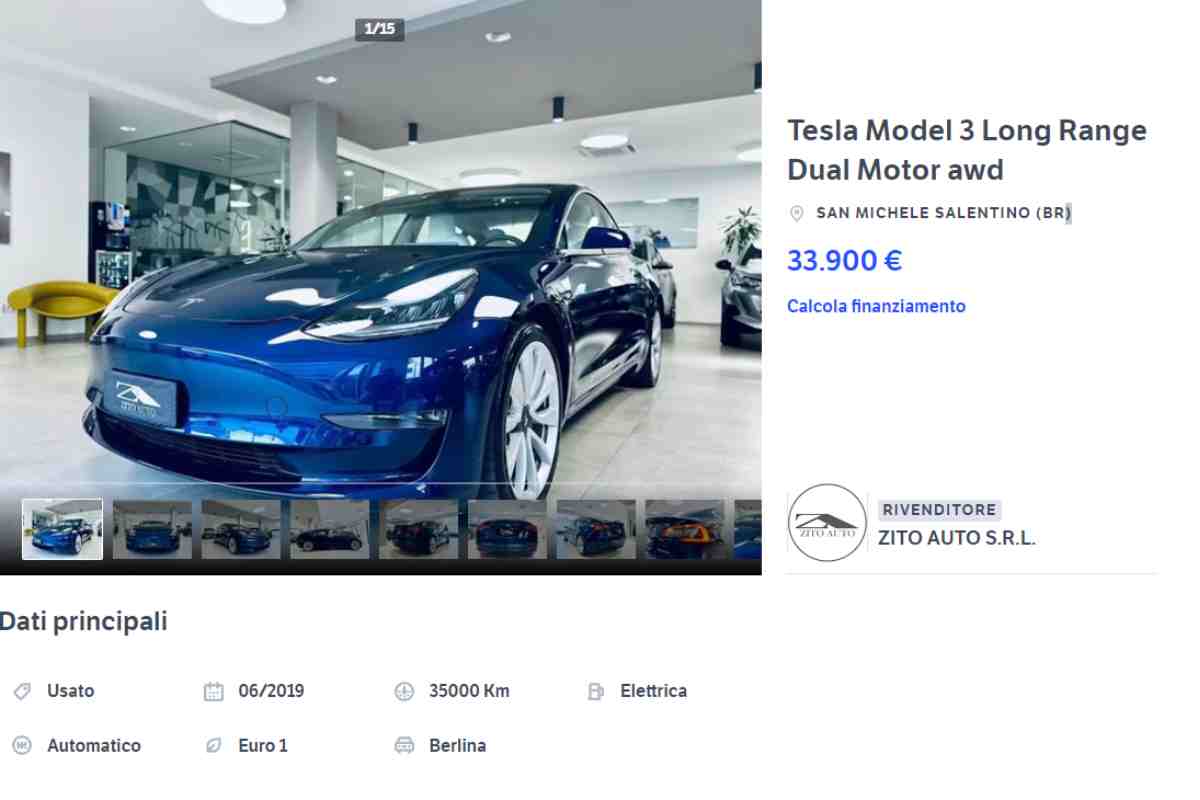 tesla model 3 sconto