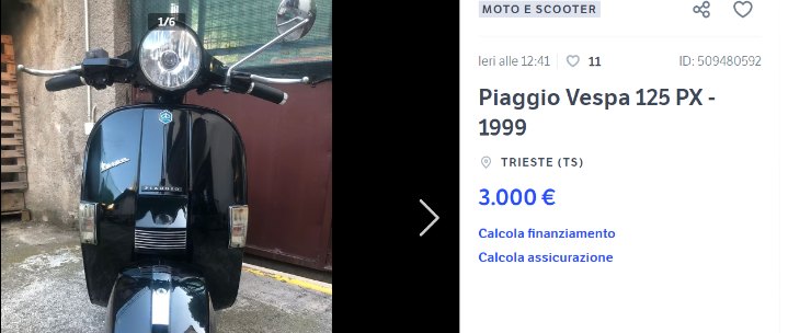Vespa Piaggio, che affare