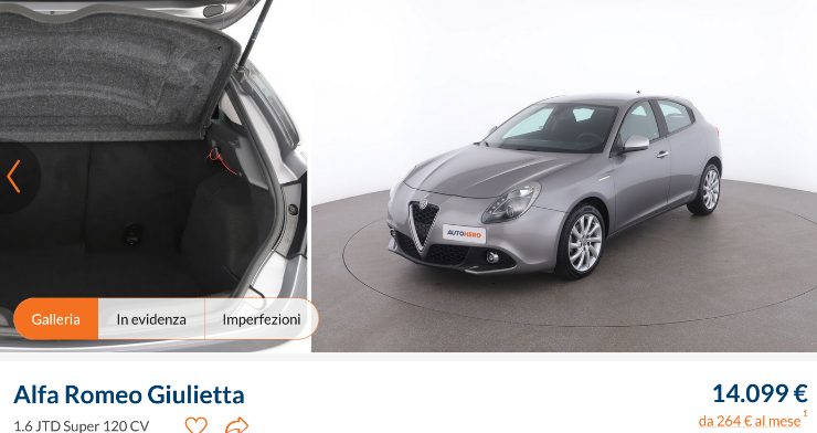 Alfa Romeo Giulietta in vendita