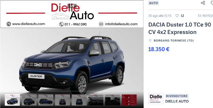 Dacia Duster che occasione
