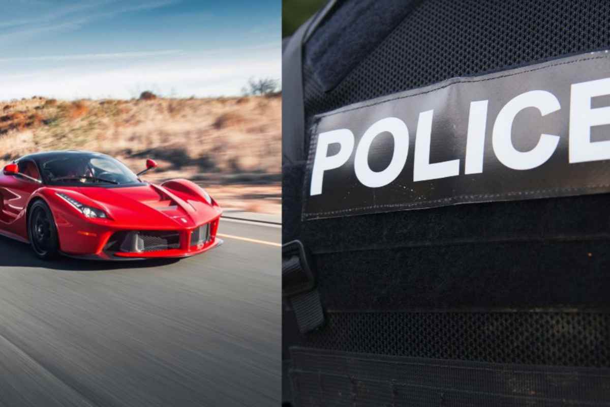 ferrari purosangue polizia