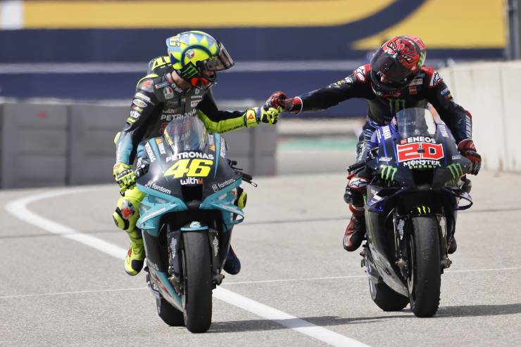 Quartararo incontra da piccolo Valentino Rossi