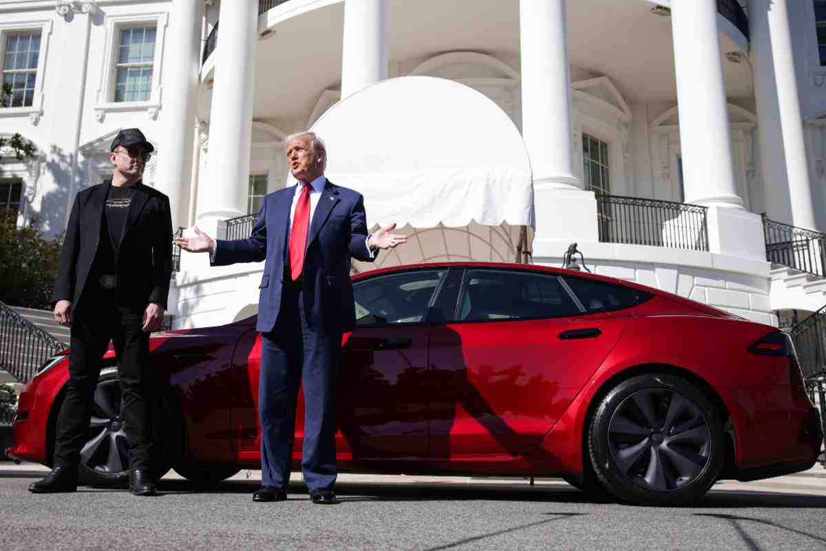 Il Presidente degli USA, Donald Trump con Elon Musk